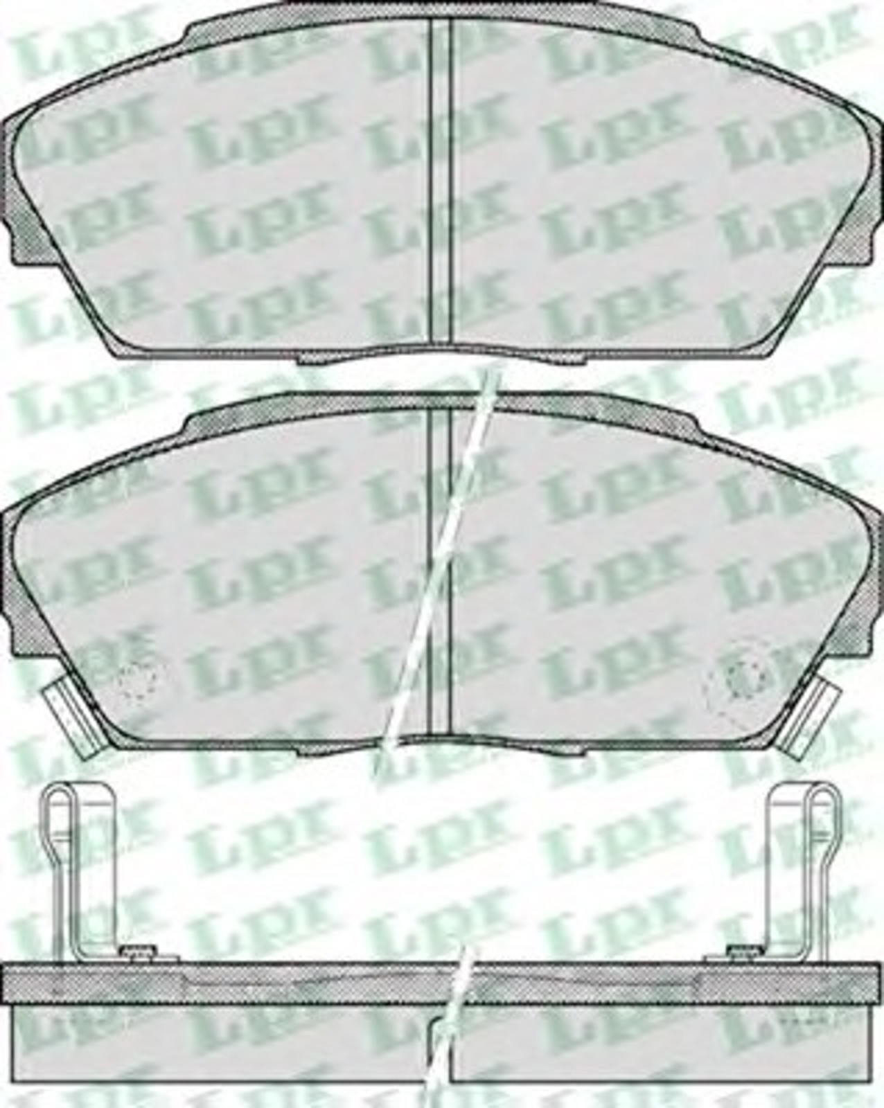 Колодки тормозные дисковые LPR 05P555
