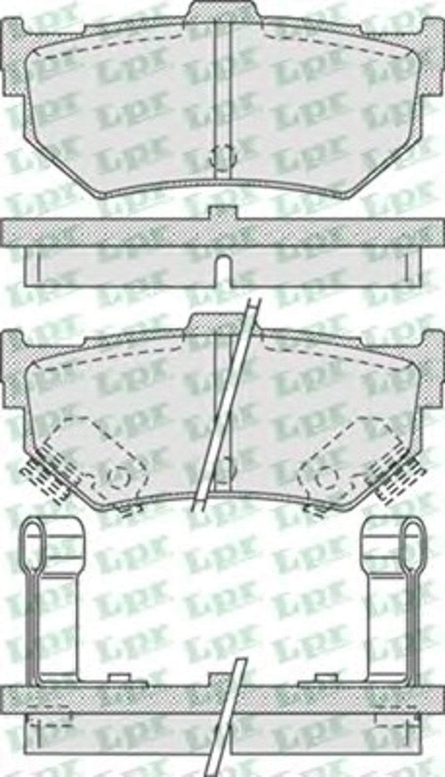 Колодки тормозные дисковые LPR 05P751