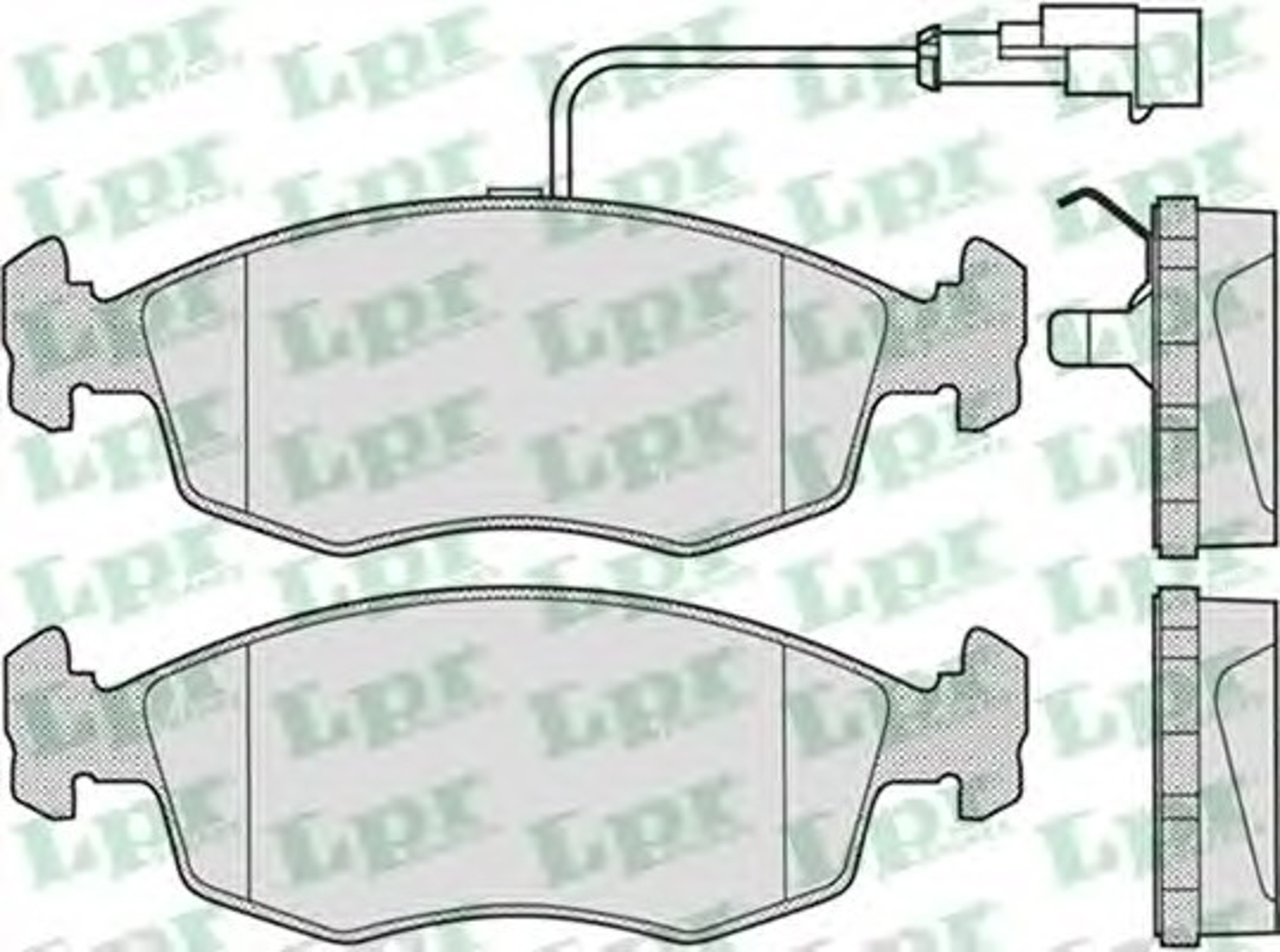 Колодки тормозные дисковые LPR 05P755