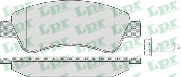 05P802 LPR Тормозные колодки