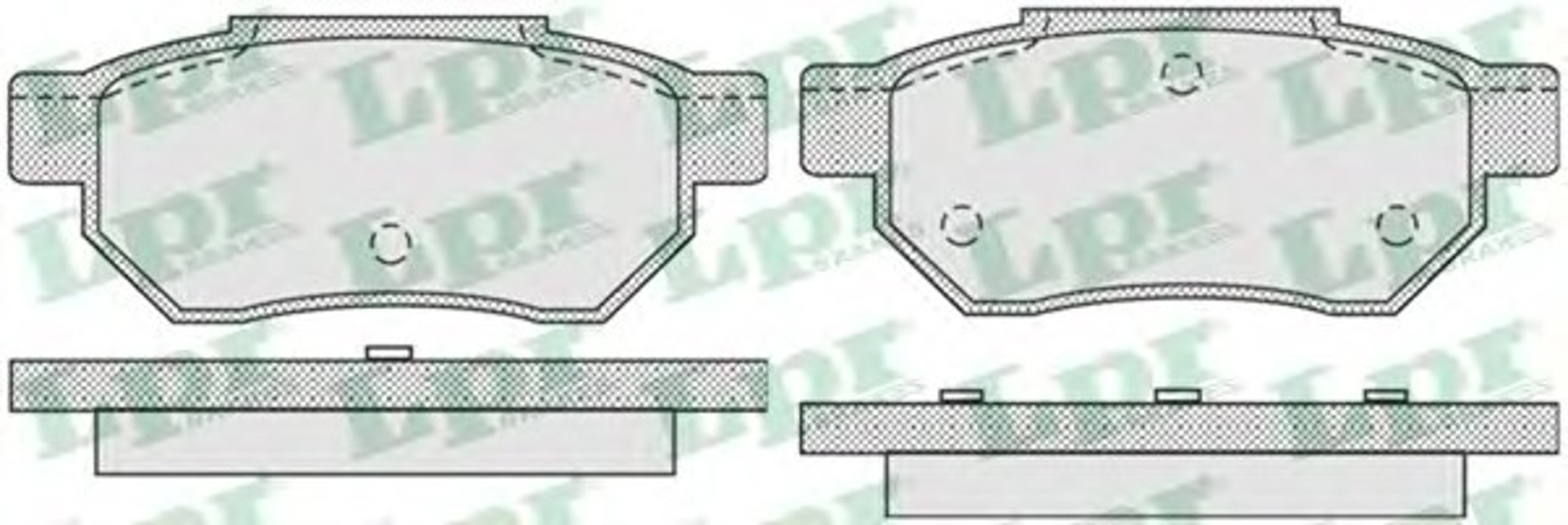 05P928 LPR Колодки тормозные дисковые