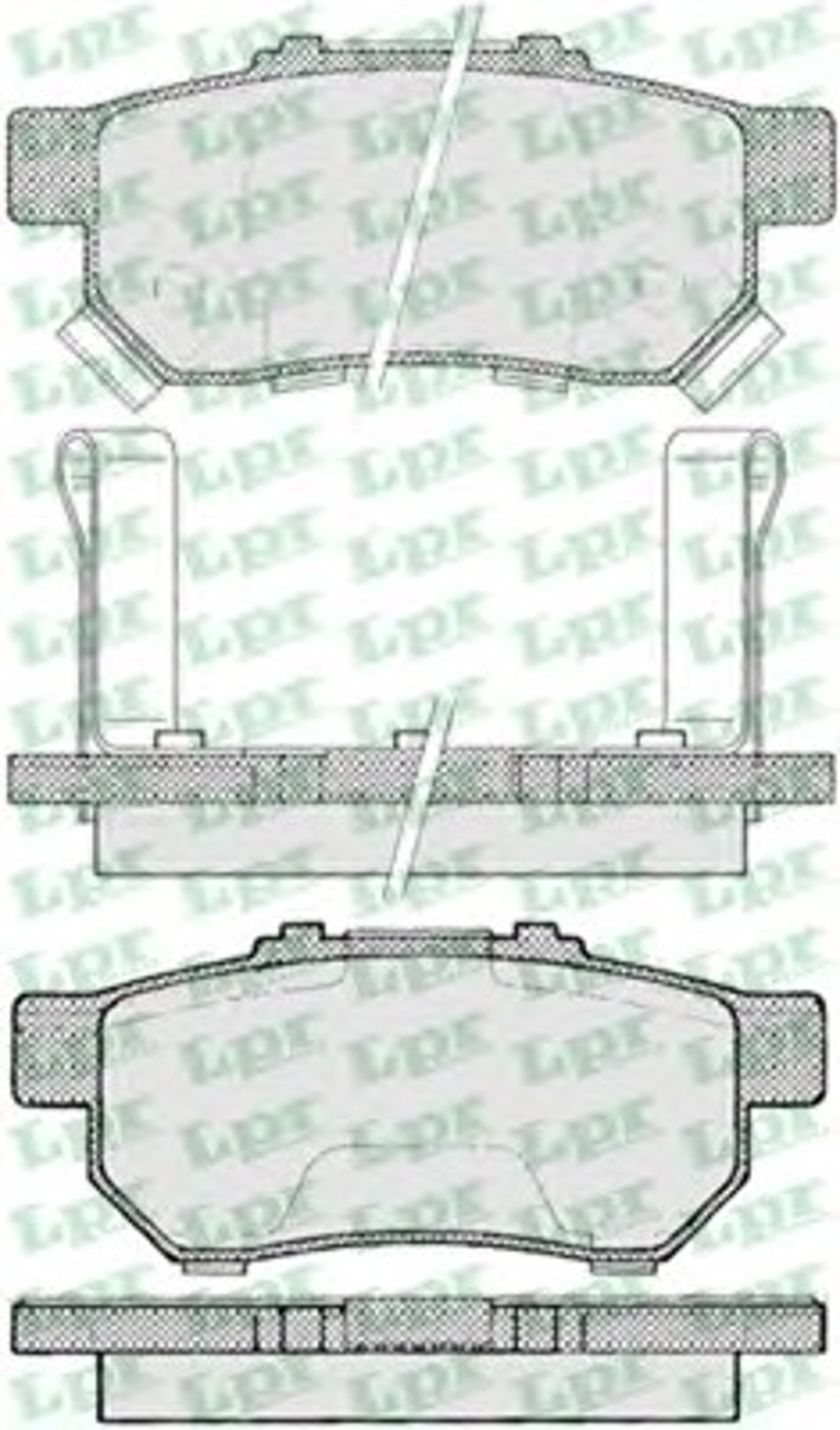 05P991 LPR Колодки тормозные дисковые