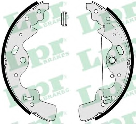 08820 LPR Колодки тормозные барабанные