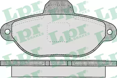 05P1191 LPR Колодки тормозные дисковые