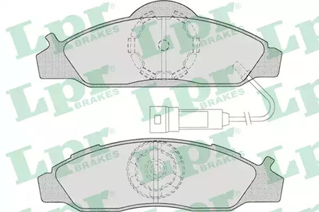 Колодки тормозные дисковые LPR 05P721