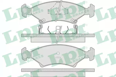 Колодки тормозные дисковые LPR 05P737