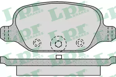 Колодки тормозные дисковые LPR 05P872