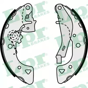 07540 LPR Колодки тормозные барабанные