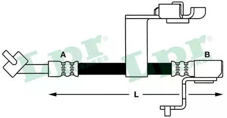Шланг тормозной LPR 6T46658