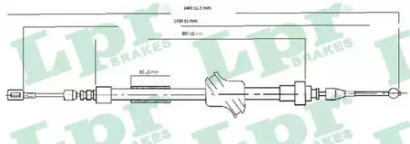 ТРОС СТОЯНОЧНОГО ТОРМОЗА LPR LPR C0034B
