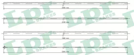 Трос газа LPR LPR C0036A