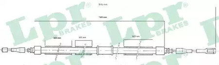 ТРОС СТОЯНОЧНОГО ТОРМОЗА LPR LPR C0039B
