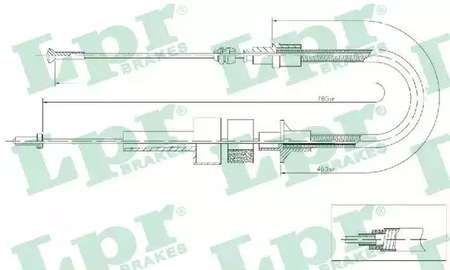 C0041c 6779976 ford escort v (gal) 90- LPR C0041C