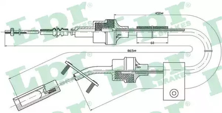 Трос сцепления lpr LPR C0065C