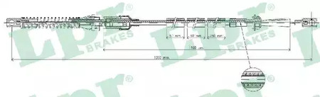 Трос газа lpr LPR C0073A