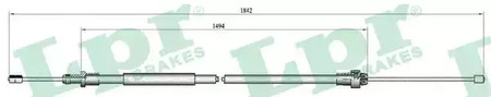 Трос стояночного тормоза LPR LPR C0094B