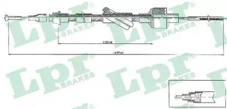 Трос сцепления lpr LPR C0103C