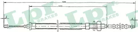 Трос стояночного тормоза lpr LPR C0110B