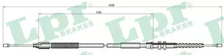 Трос стояночного тормоза LPR LPR C0112B