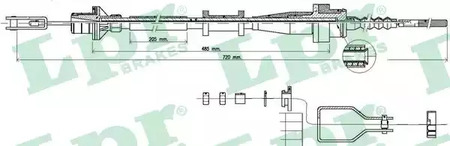 Трос сцепления lpr LPR C0116C