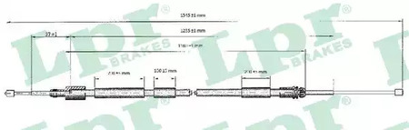 Тяга стояночного тормоза LPR C0117B