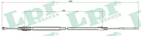 ТРОС РУЧНОГО ТОРМОЗА LPR C0130B