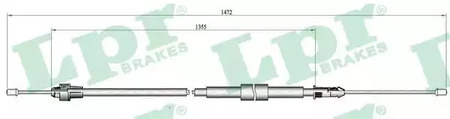 Трос ручника LPR C0139B