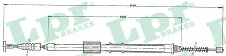Трос стояночного тормоза LPR LPR C0153B