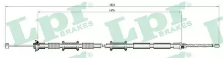 ТРОС СТОЯНОЧНОГО ТОРМОЗА LPR LPR C0167B