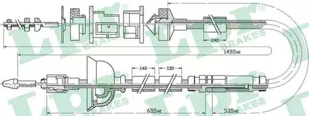 Трос сцепления lpr LPR C0169C