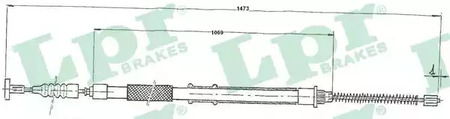 Cable, parking brake LPR C0186B