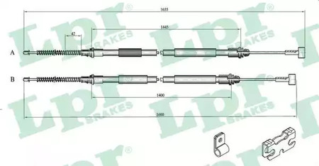 ТРОС СТОЯНОЧНОГО ТОРМОЗА LPR LPR C0246B