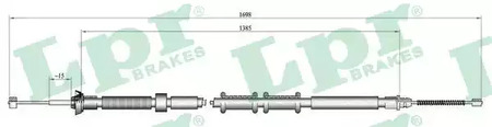 ТРОС РУЧНОГО ТОРМОЗА LPR C0307B