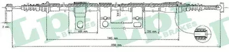 ТРОС РУЧНОГО ТОРМОЗА LPR C0395B