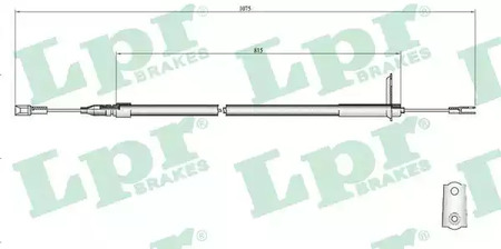 ТРОС СТОЯНОЧНОГО ТОРМОЗА LPR LPR C0407B