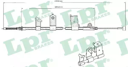 Cable, parking brake LPR C0475B