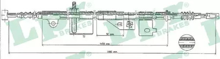 Трос регулятора LPR C0498B