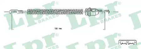 Трос стояночного тормоза lpr LPR C0543B