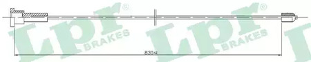 C0553b 522449 opel corsa c 01- LPR C0553B