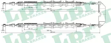 ТРОС СТОЯНОЧНОГО ТОРМОЗА LPR LPR C0583B