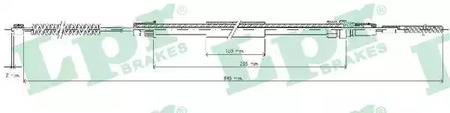 ТРОС СТОЯНОЧНОГО ТОРМОЗА LPR LPR C0626B