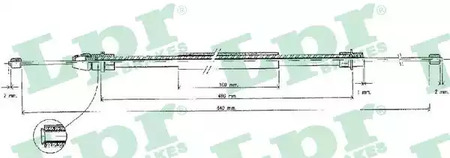 ТРОС СТОЯНОЧНОГО ТОРМОЗА LPR LPR C0630B