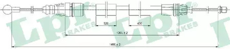 Cable, parking brake LPR C0733B