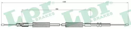 Cable, parking brake LPR C0734B