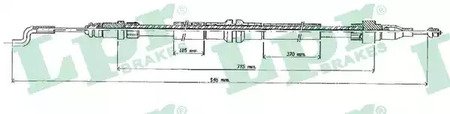 ТРОС СТОЯНОЧНОГО ТОРМОЗА LPR LPR C0898B