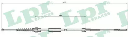 Трос стояночного тормоза lpr LPR C0942B