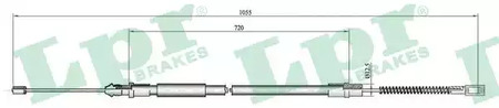 ТРОС СТОЯНОЧНОГО ТОРМОЗА LPR C0946B