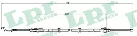 Cable, parking brake LPR C1039B