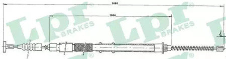 ТРОС СТОЯНОЧНОГО ТОРМОЗА LPR LPR C1241B