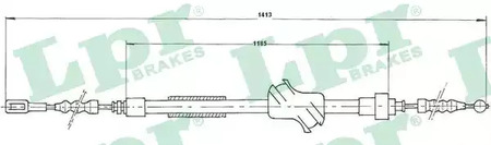 ТРОС СТОЯНОЧНОГО ТОРМОЗА LPR LPR C1502B